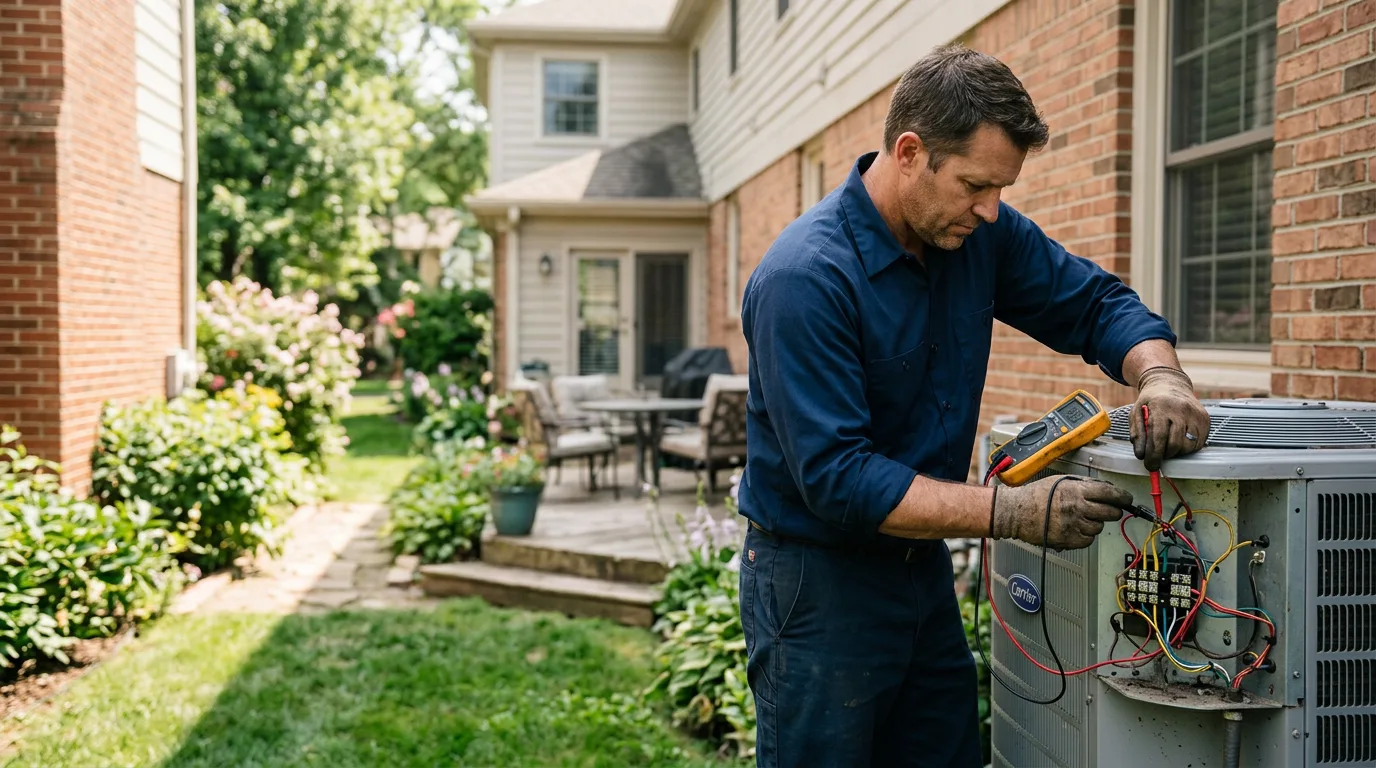 HVAC technician working near Mount Berry, GA